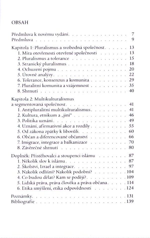 Giovanni Sartori: PLURALISMUS, MULTIKULTURALISMUS A PŘISTĚHOVALCI
