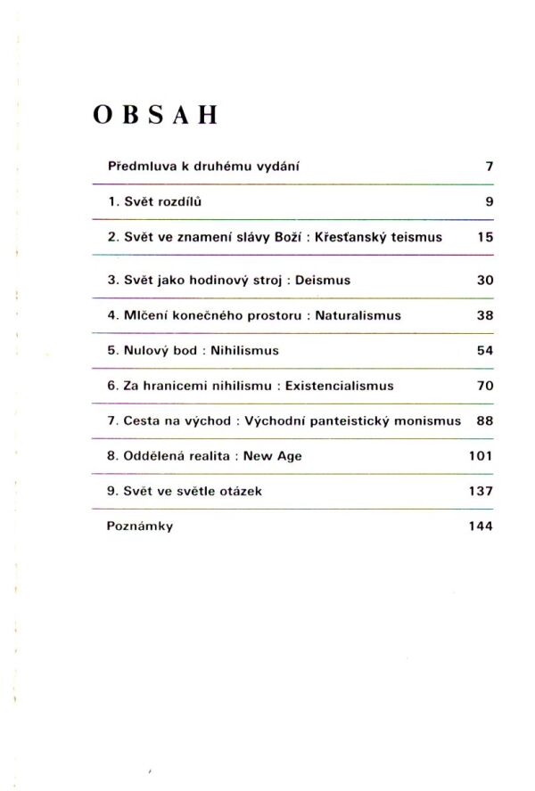 James W. Sire: ZA NOVÝMI SVĚTY - PRŮVODCE SVĚTOVÝMI NÁZORY