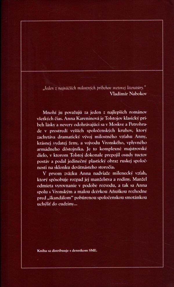 L. N. Tolstoj: ANNA KARENINOVÁ I+II