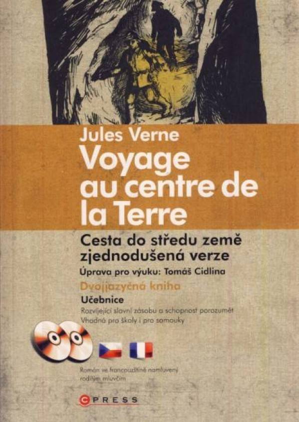 Jules Verne: CESTA DO STŘEDU ZEMĚ / VOYAGE AU CENTRE DE LA TERRE + CD