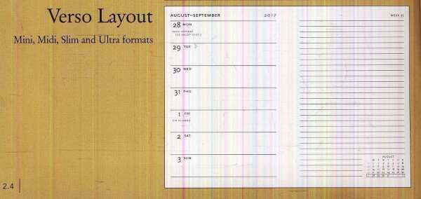 Paperblanks: DIÁR - BLUE MUSE - WEEK AT A TIME - VERSO FORMAT