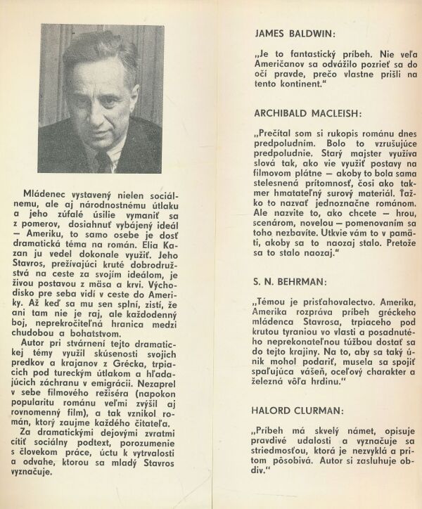 Elia Kazan: Amerika, Amerika