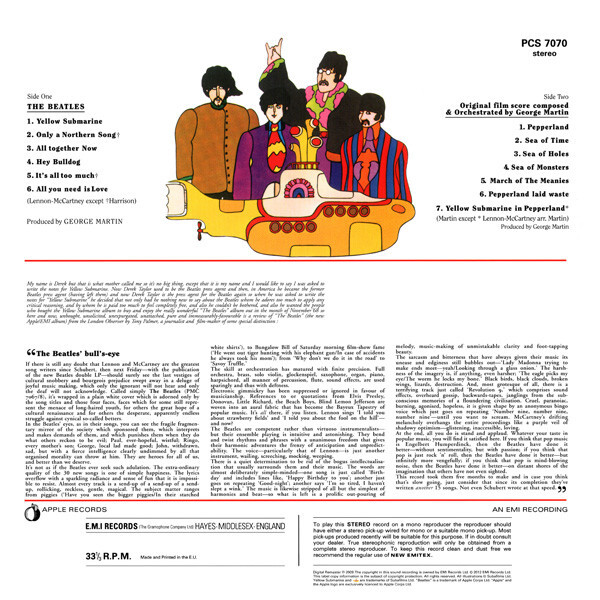 Beatles The: YELLOW SUBMARINE - LP