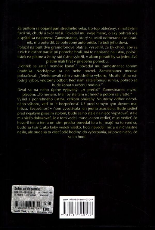 Ján Rozner: SEDEM DNÍ DO POHREBU