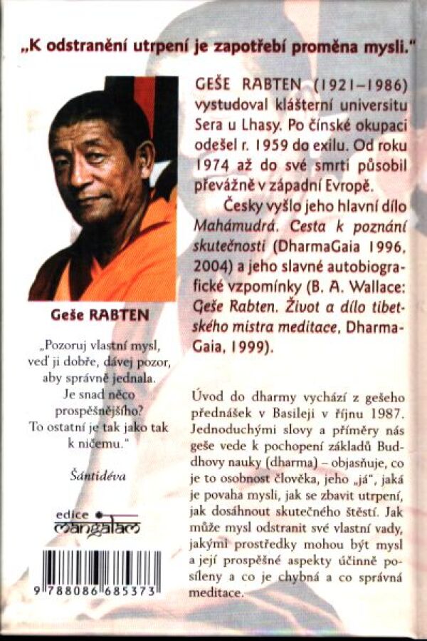 Rabten Geše: ÚVOD DO DHARMY