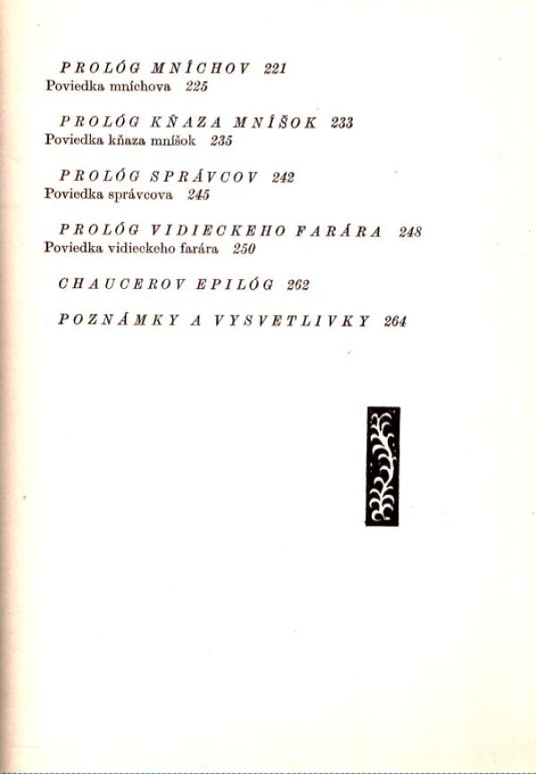 Geoffrey Chaucer: CANTERBURSKÉ POVIEDKY
