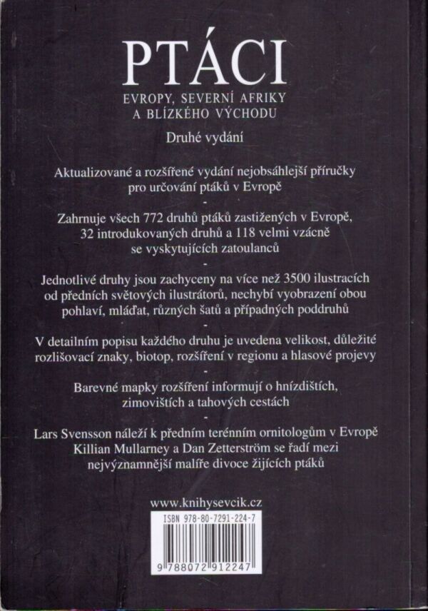 Lars Svensson: PTÁCI EVROPY, SEVERNÍ AFRIKY A BLÍZKÉHO VÝCHODU