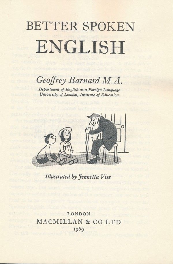 Geoffrey Barnard: BETTER SPOKEN ENGLISH
