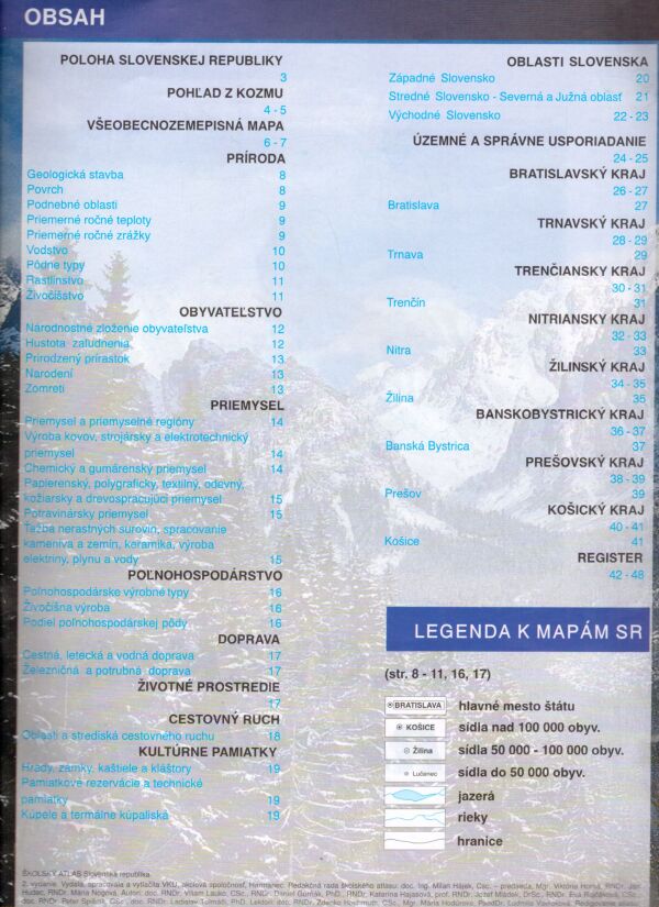 V. Lauko a kol.: ŠKOLSKÝ ATLAS - SLOVENSKÁ REPUBLIKA