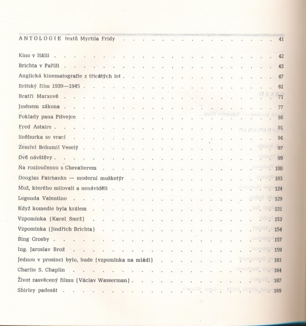 TO JE MI PĚKNÁ HISTORIE - VZPOMÍNKA NA MYRTILA FRÍDU