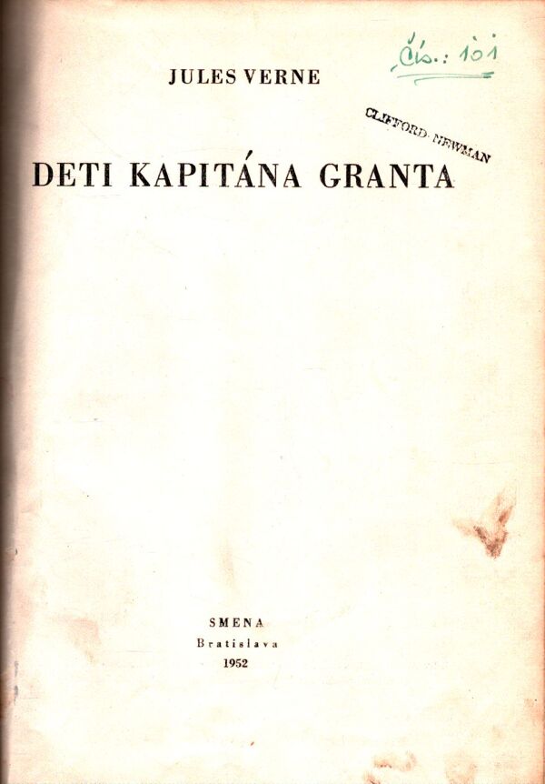 Jules Verne: DETI KAPITÁNA GRANTA