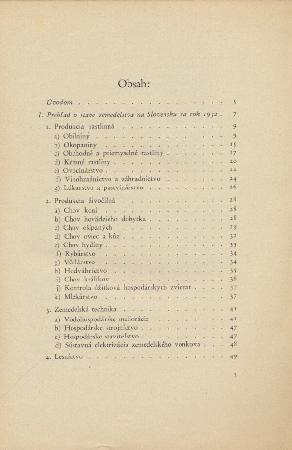 VÝROČNÁ ZPRÁVA O ČINNOSTI ZEMEDELSKEJ RADY PRE SLOVENSKO ZA ROK 1932