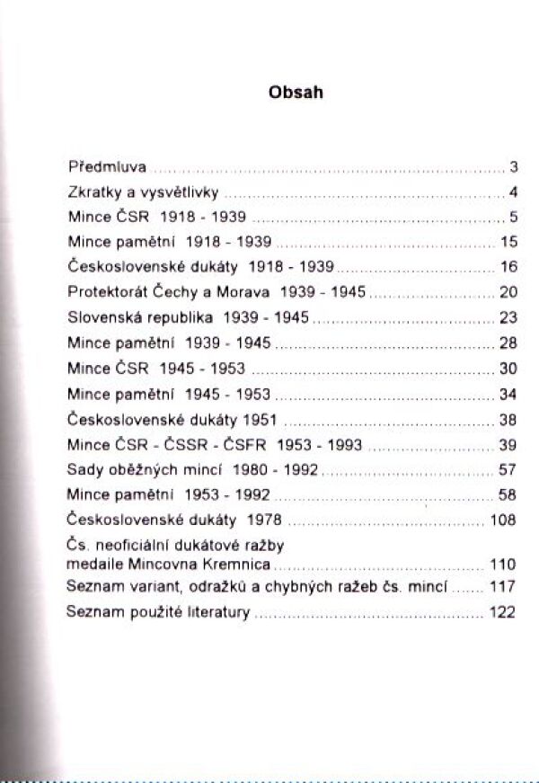 V. Novotný, V. Šimek: ČESKOSLOVENSKÉ MINCE 1918-1993