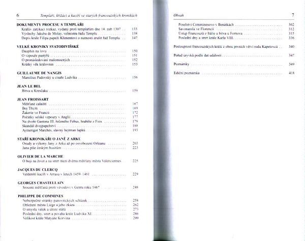 Václav Černý: TEMPLÁŘI, KŘIŽÁCI A KACÍŘI VE STARÝCH FRANCOUZSKÝCH KRONIKÁC