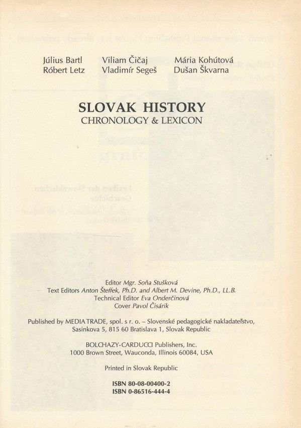 SLOVAK HISTORY
