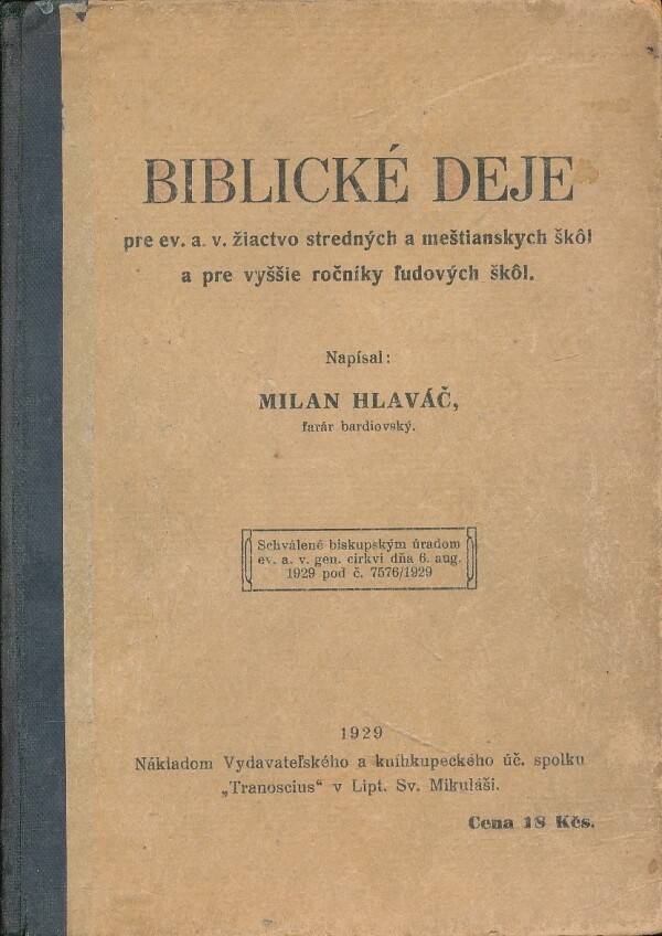 Milan Hlaváč: BIBLICKÉ DEJE