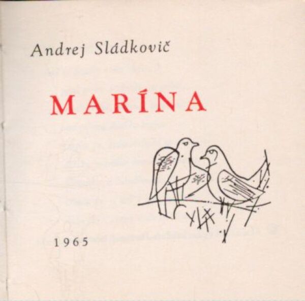 Andrej Sládkovič: MARÍNA