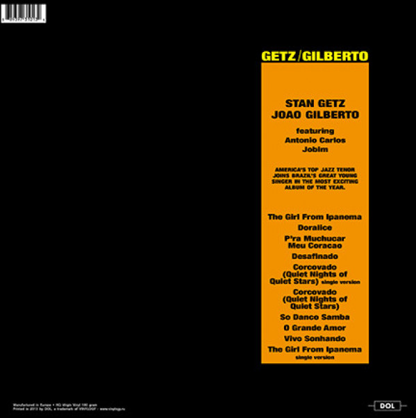 Stan Getz, Joao Gilberto: GETZ / GILBERTO - LP