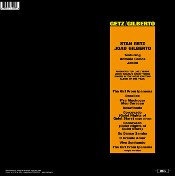 Stan Getz, Joao Gilberto: GETZ / GILBERTO - LP