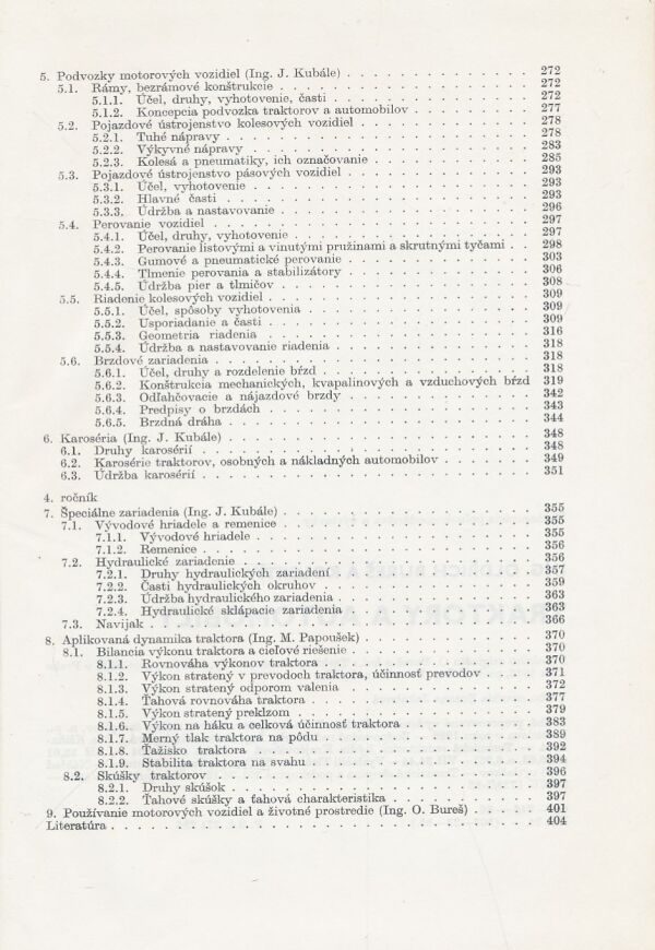 O. Bureš a kol.: Traktory a automobily