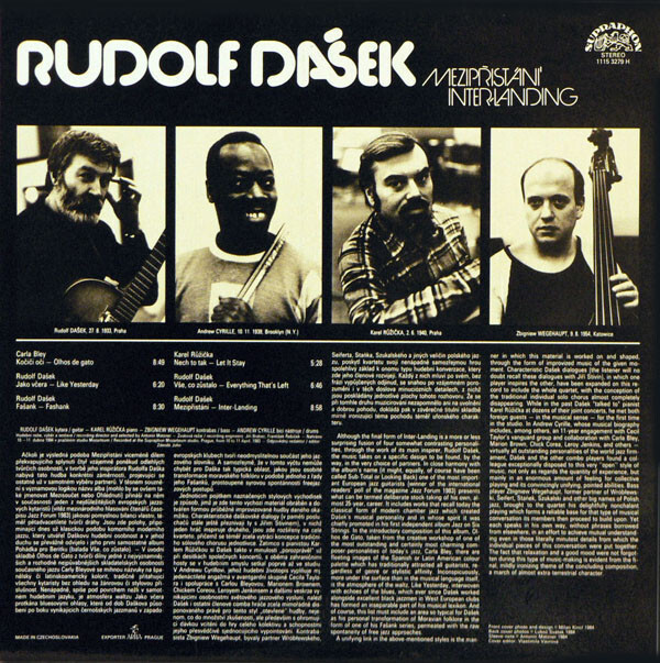 Rudolf Dašek: MEZIPŘISTÁNÍ - LP