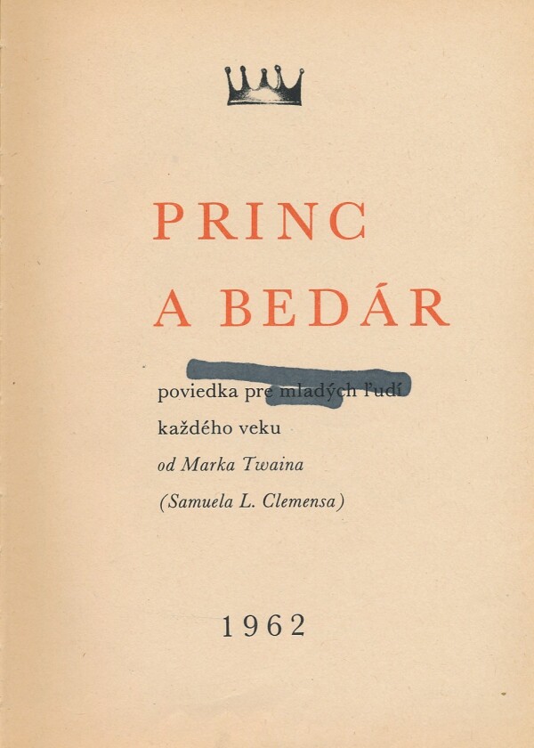 Mark Twain: PRINC A BEDÁR