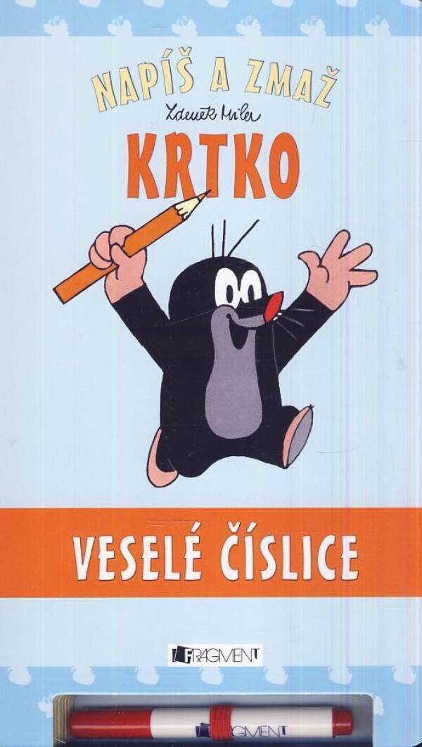 Zdeněk Miler: KRTKO - VESELÉ ČÍSLICE - NAPÍŠ A ZMAŽ