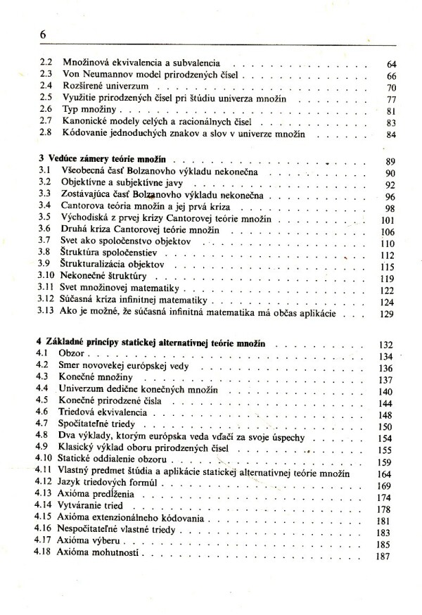 Petr Vopěnka: ÚVOD DO MATEMATIKY V ALTERNATÍVNEJ TEÓRII MNOŽÍN
