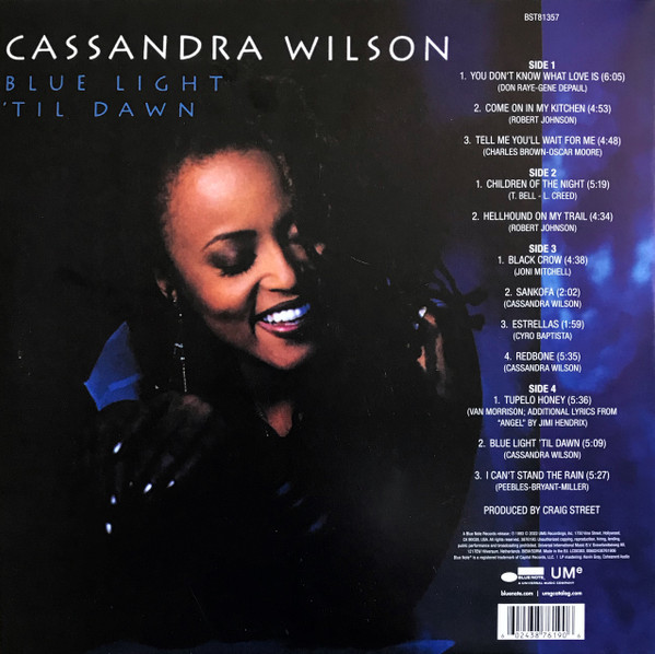 Cassandra Wilson: BLUE LIGHT `TIL DAWN - LP