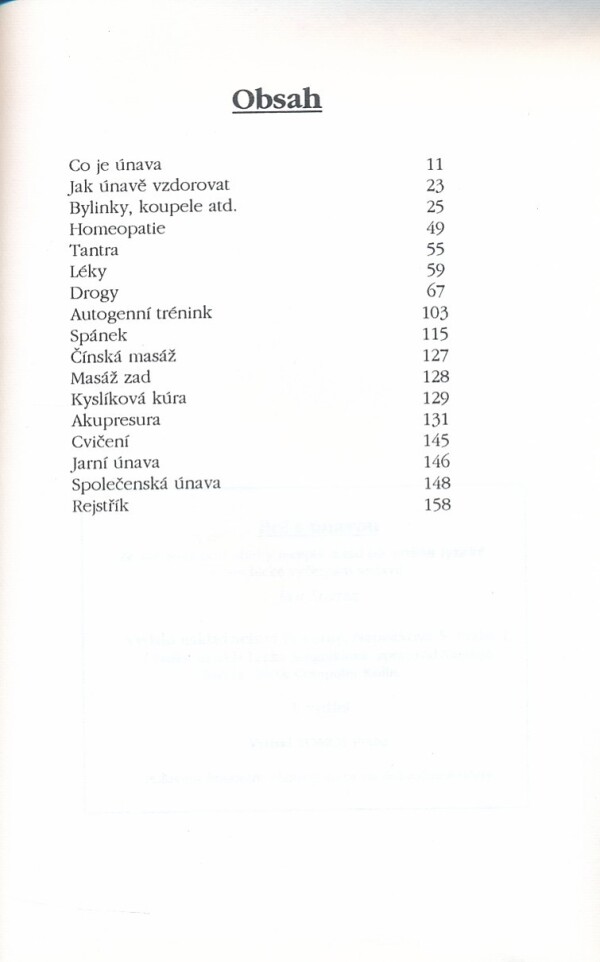 Ján Svátek: BOJ S ÚNAVOU