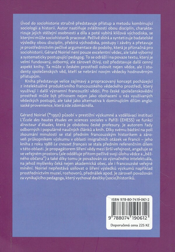 Gérard Noiriel: ÚVOD DO SOCIOHISTORIE