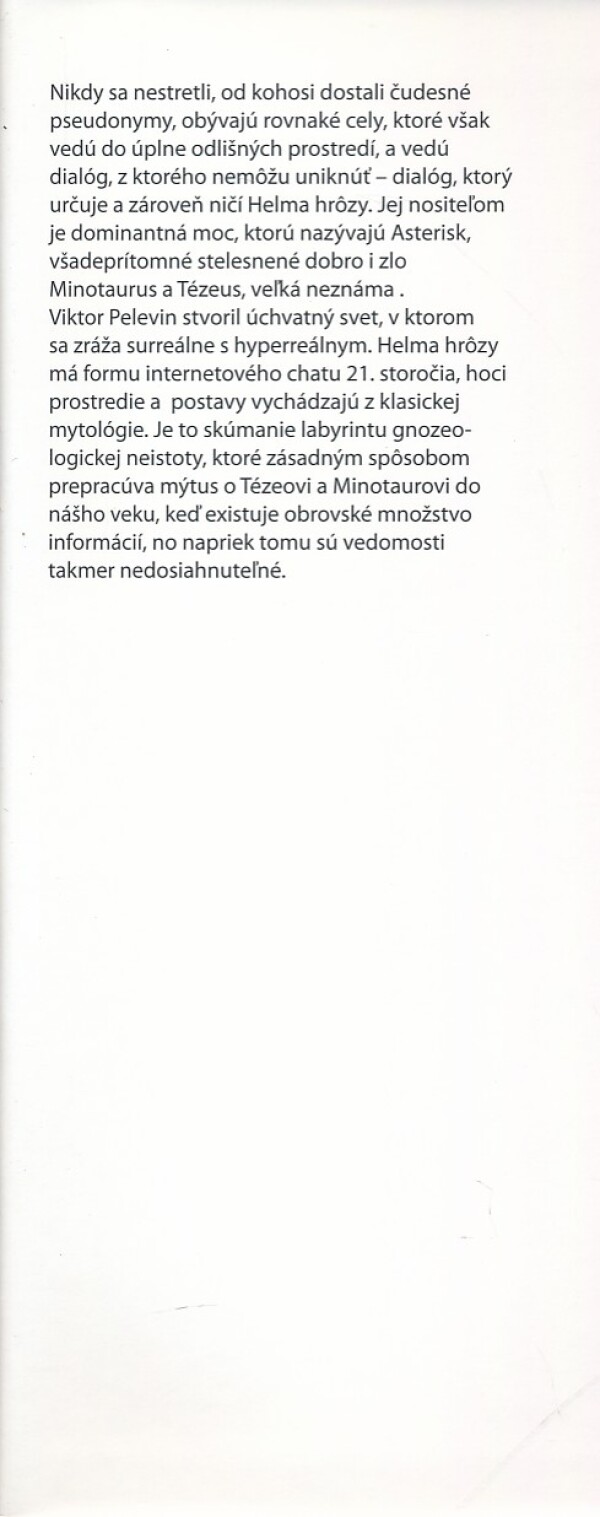 Viktor Pelevin: HELMA HRÔZY