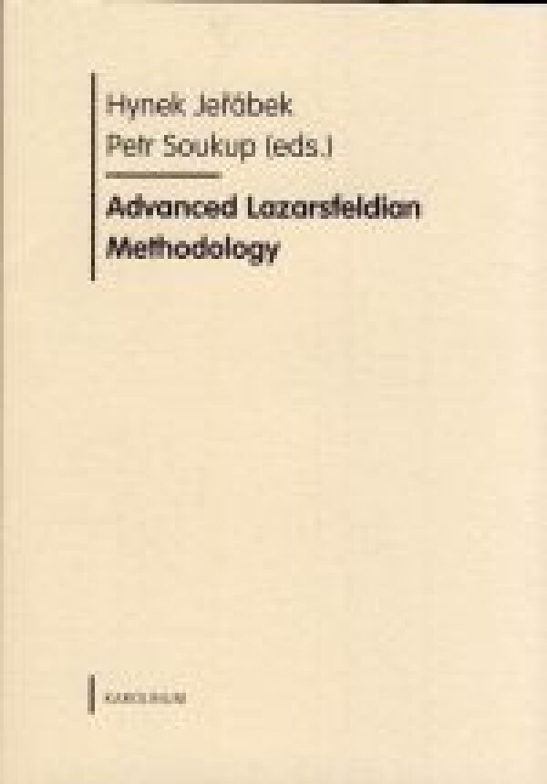 Hynek Jeřábek, Petr eds. Soukup: ADVANCED LAZARSFELDIAN METHODOLOGY