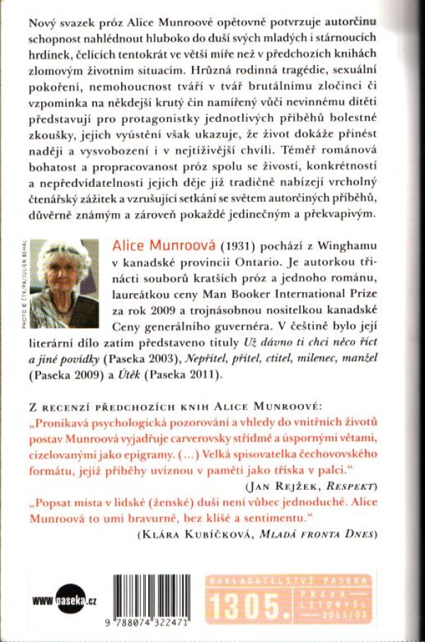 Alice Munroová: PŘÍLIŠ MNOHO ŠTĚSTÍ