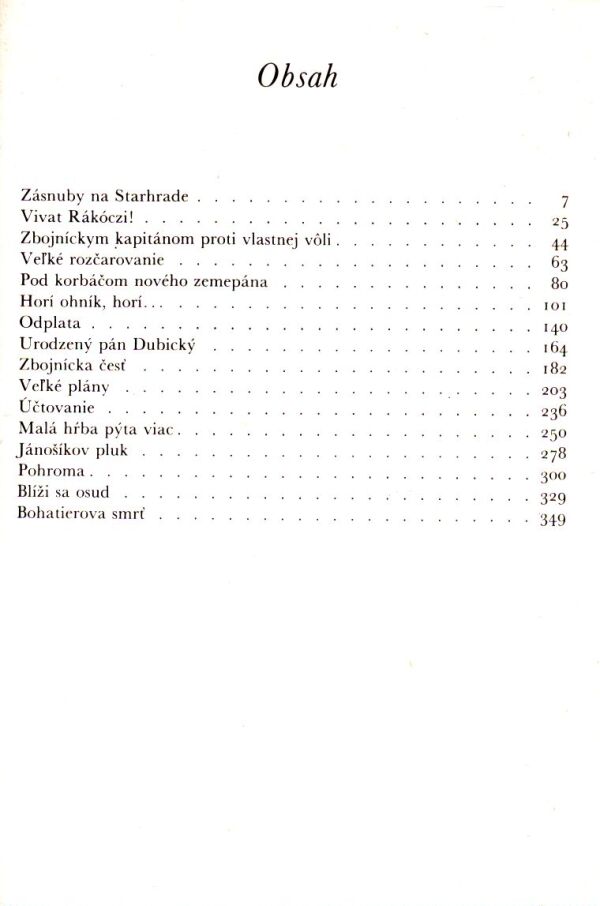 Ján Hrušovský: JÁNOŠÍK
