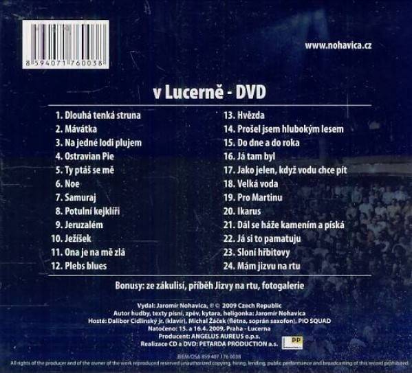 Jarek Nohavica: V LUCERNĚ CD+DVD