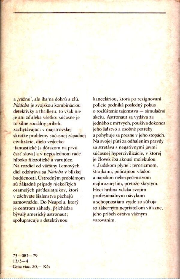 Stanislaw Lem: NÁDCHA