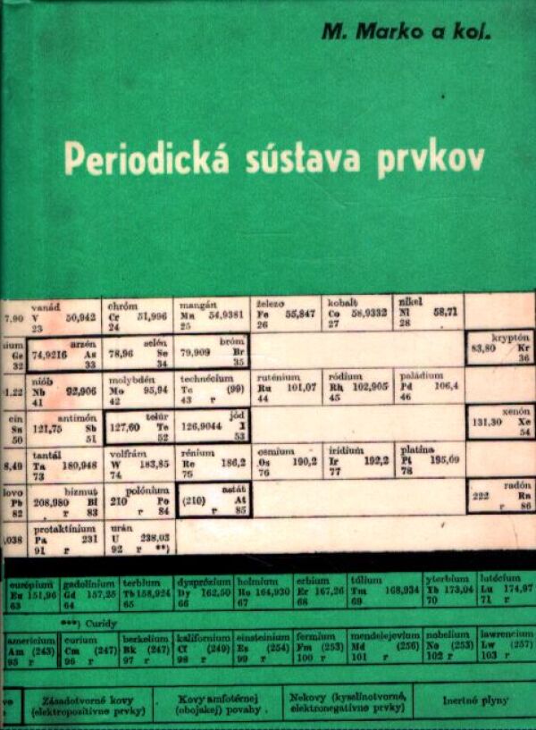 M. Marko, kol: PERIODICKÁ SÚSTAVA PRVKOV