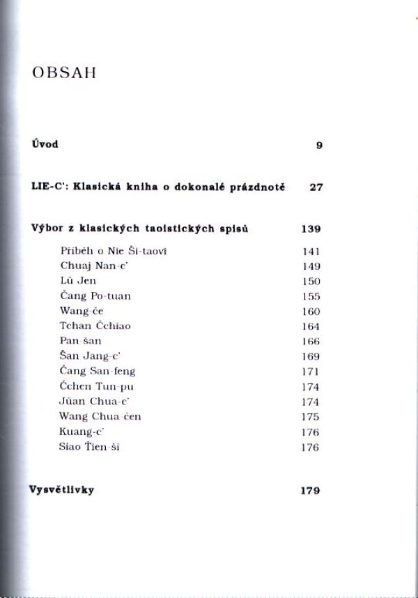TAO VÝBER Z KLASICKÝCH TAOISTICKÝCH SPISŮ