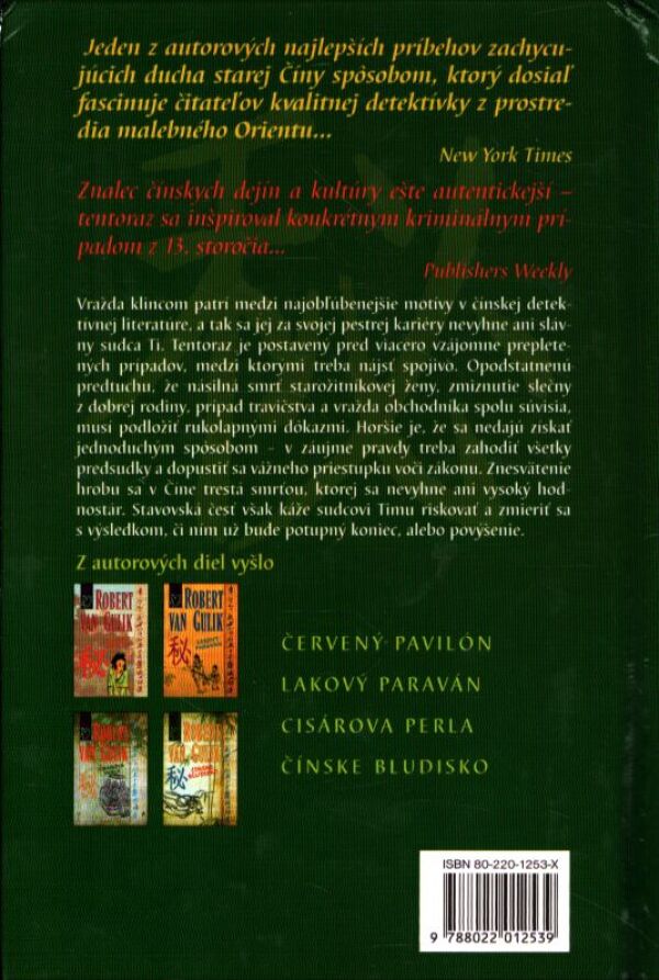 Robert van Gulik: ZÁHADA ČÍNSKEHO KLINCA