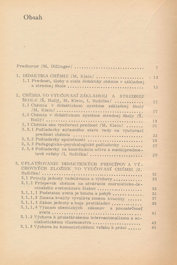 Miloslav Dillinger a kol.: Kapitoly z didaktiky chémie