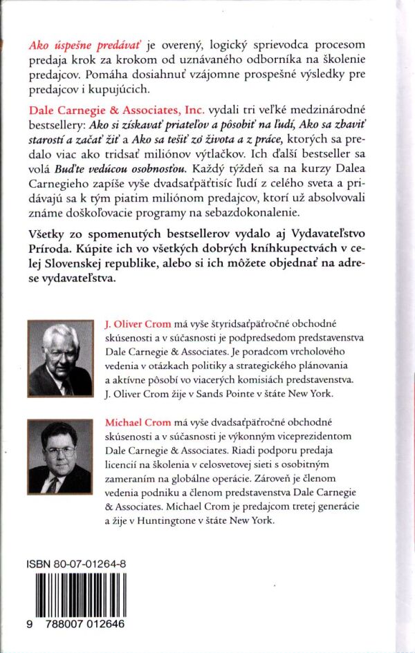 Dale and associates Carnegie: AKO ÚSPEŠNE PREDÁVAŤ