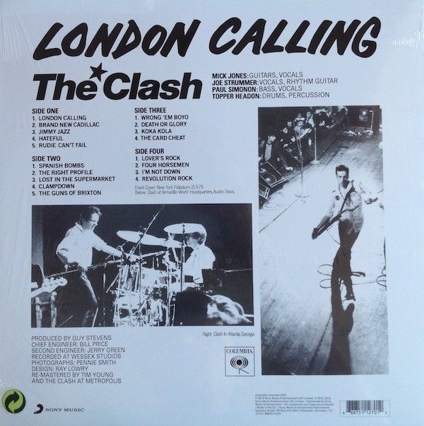 The Clash: LONDON CALLING - 2 LP