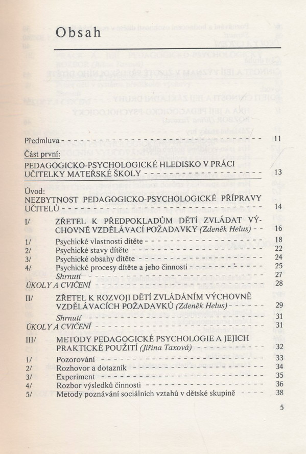 Z. Helus, Ľ. Klindová, V. Kulič, J. Taxová: Psychologie 3