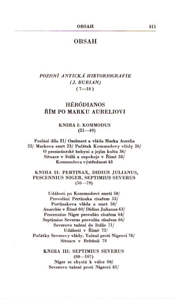 Héródianos: ŘÍM PO MARKU AURELIOVI