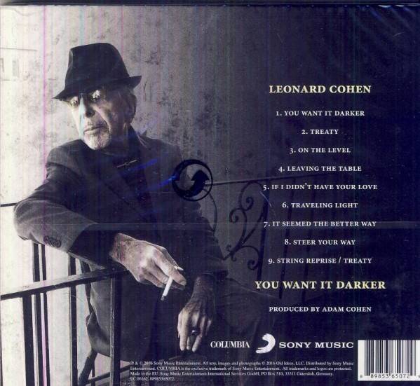 Leonard Cohen: YOU WANT IT DARKER