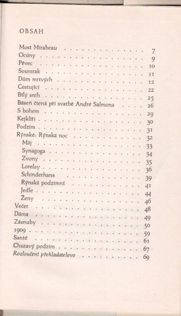 Guillaume Apollinaire: ALKOHOLY