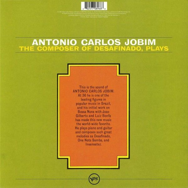 Jobim Antonio Carlos: THE COMPOSER OF DESAFINADO, PLAYS - LP