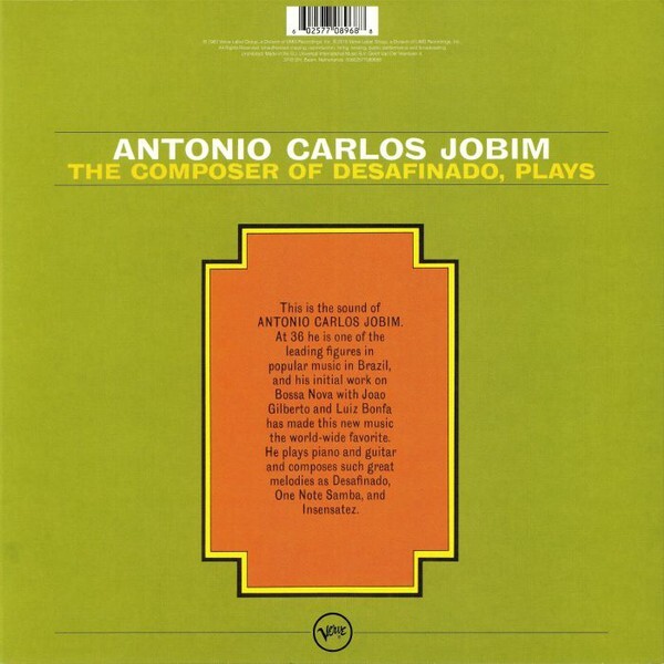 Jobim Antonio Carlos: THE COMPOSER OF DESAFINADO, PLAYS - LP