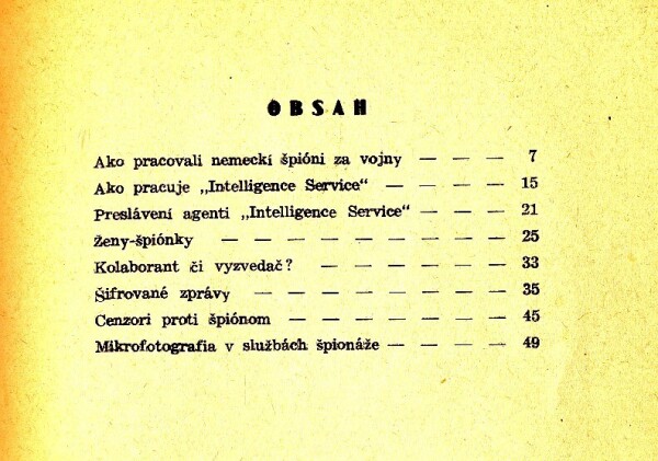 J. Irmler: Z TAJOMSTIEV SVETOVEJ ŠPIONÁŽE